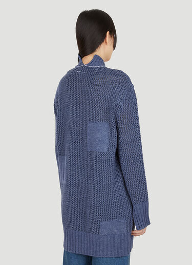 Roll Neck Knit Jumper MM6 Maison Margiela Roll Neck Knit Jumper Dark Blue mmm0249009
