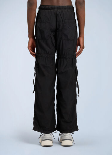 Palm Angels Curved Logo Draws Cargo Pants Black pma0164137