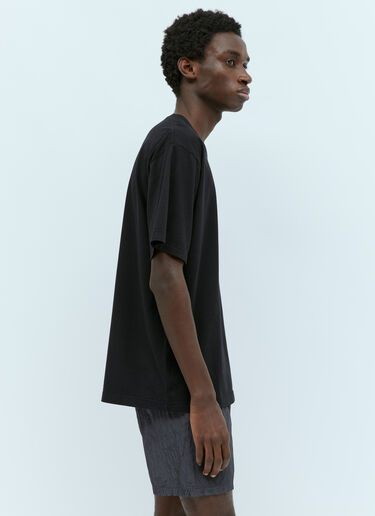 Stone Island 徽标印花 T 恤 黑色 sto0156099