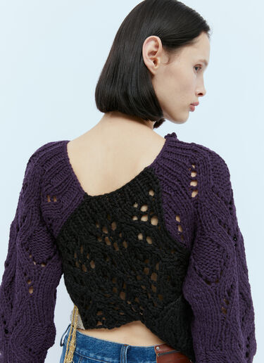 Toula パッチワークセーター Dries Van Noten Toula パッチワークセーター ブラック dvn0254029
