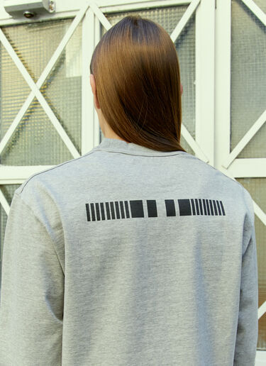 NOMA t.d. Long Sleeve Logo Print T-Shirt Grey nma0154012