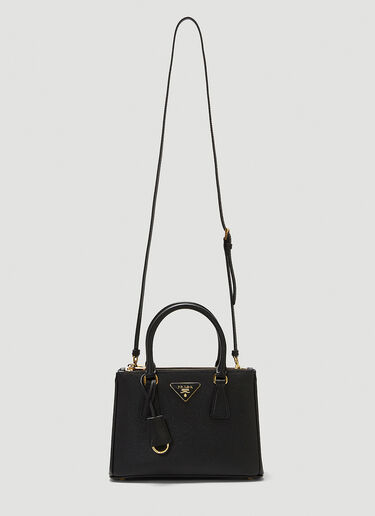 Prada Unisex Galleria Mini Tote Bag in Black