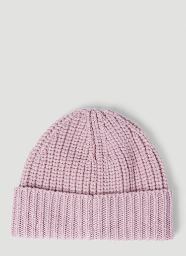 Wool Beanie Hat Moncler Wool Beanie Hat Pink mon0254034
