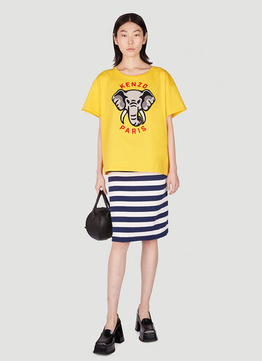 Kenzo Embroidered T-Shirt Yellow knz0252009