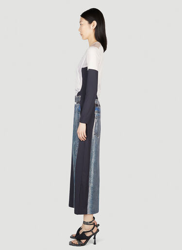 Trompe L'Oeil Belt Denim Print Dress Y/Project x Jean Paul Gaultier Trompe L'Oeil Belt Denim Print Dress Black jpg0252011