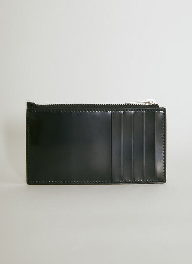 Saint Laurent Cassandre フラグメント ジップカードホルダー ブラック sla0254083