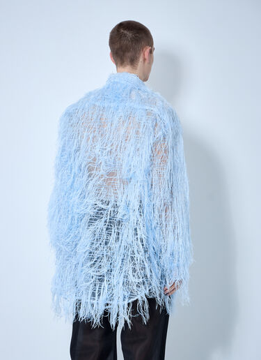 Walter Van Beirendonck Fluffy Maxi Shirt Light Blue wlt0160006