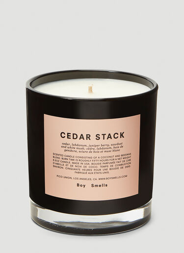 Boy Smells Cedar Stack Candle Black bys0342002