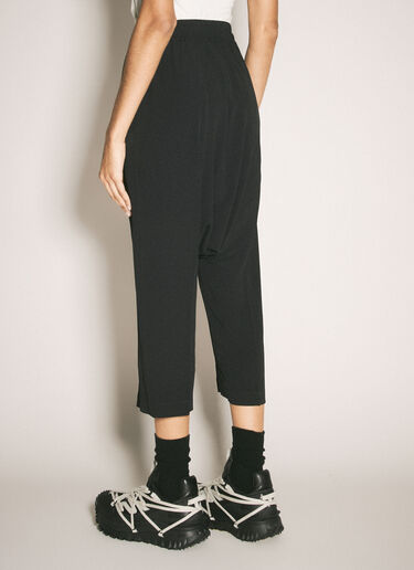Rick Owens Drawstring Cropped Pants Black ric0257024
