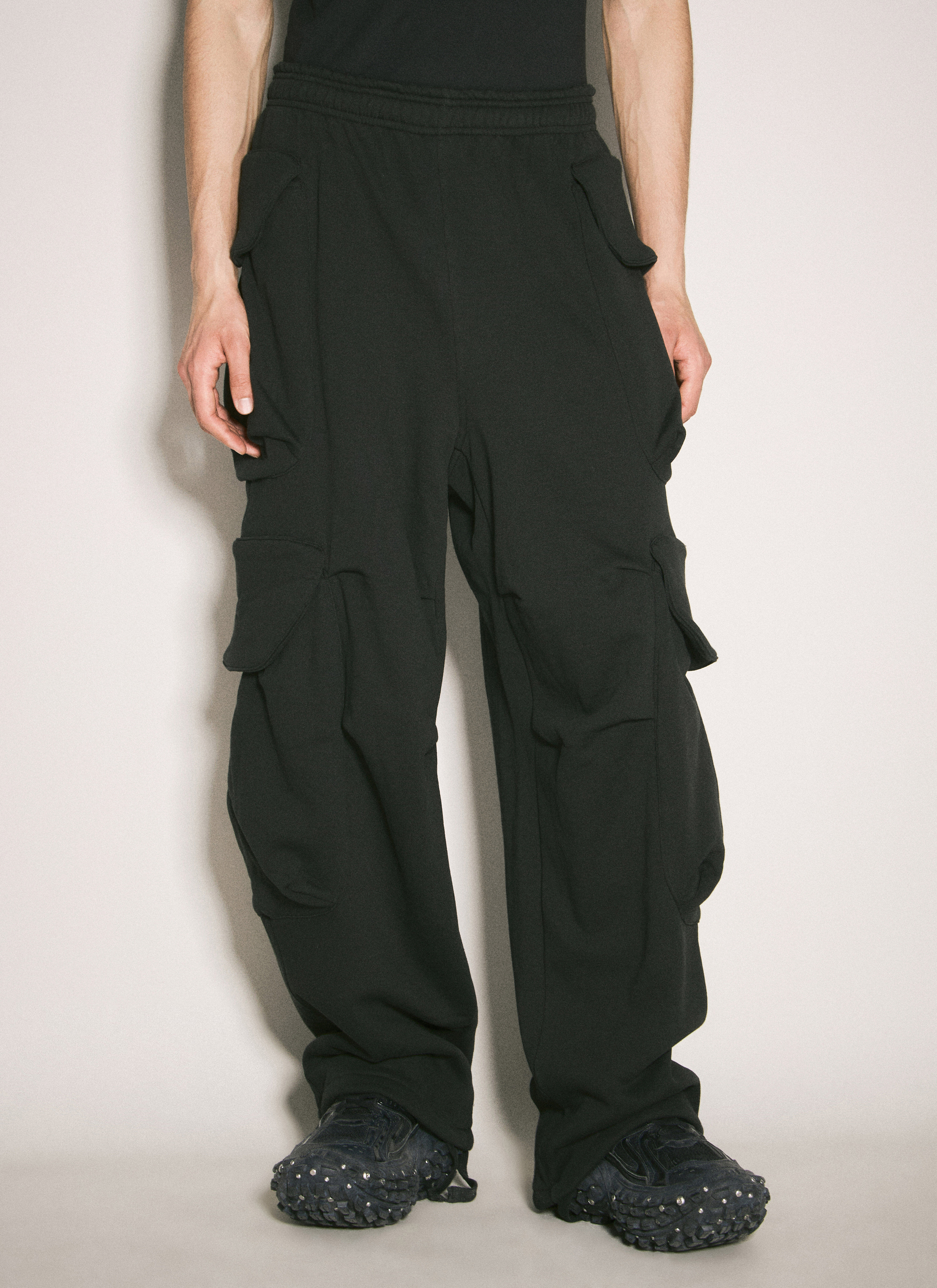 Entire Studios Men's' Heavy Gocar Cargo Pants in Black | LN-CC®