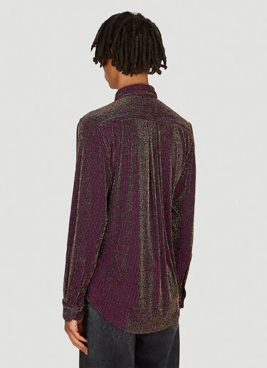 Martine Rose Lurex Classic Shirt Black mtr0154005
