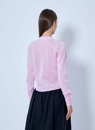 LN-CC® - Cecilie Bahnsen: Pretty Bow Knit Cardigan - Pink Cecilie Bahnsen Pretty Bow Knit Cardigan Pink cec0266018