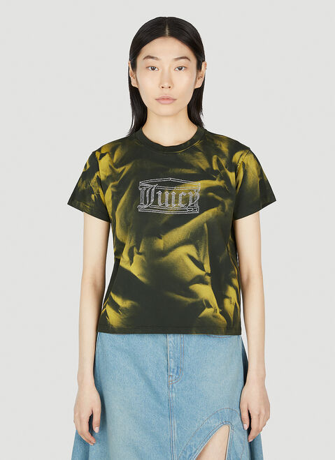 Aries x Juicy Couture タイダイ縮絨Tシャツ ブラウン ajy0352002