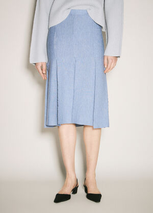 Diesel Wool-Silk Skirt Grey dsl0257011