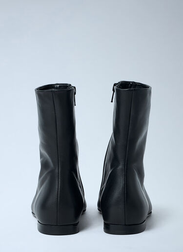 Zipped Leather Chelsea Boots TOTEME Zipped Leather Chelsea Boots Black tot0263059