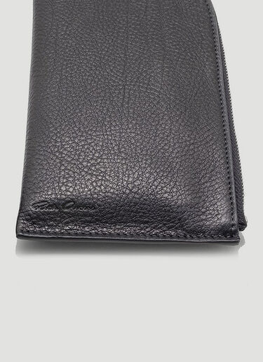 Rick Owens Quilted Neck Wallet Black ric0143039