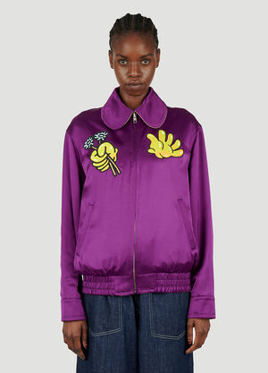 Kenzo ボークボーイ リバーシブルジャケット パープル knz0252021