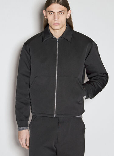 Prada Padded Silk And Cotton Jacket Black pra0155004