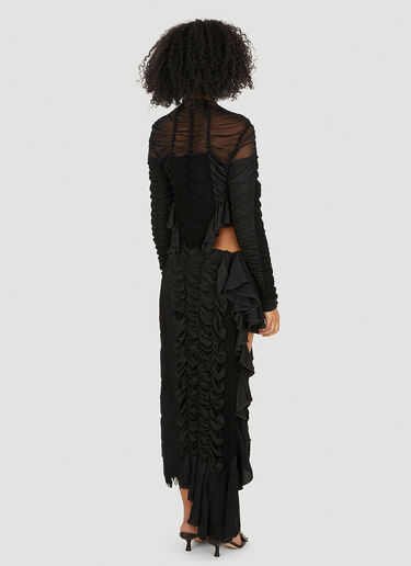 Ester Manas Cut Out Ruched Dress Black est0250002