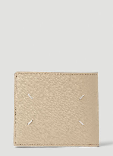 Maison Margiela Four Stitch Bifold Wallet Beige mla0148064