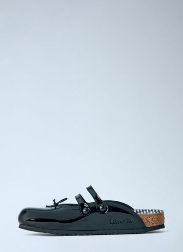 LN-CC® - Birkenstock 1774 x Repetto: Patent Leather Buckle Mules - Black Birkenstock 1774 x Repetto Patent Leather Buckle Mules Black brs0265007