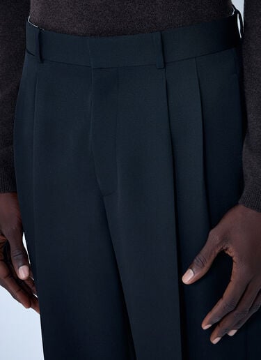 The Row Zev Wool Pants Black row0162005
