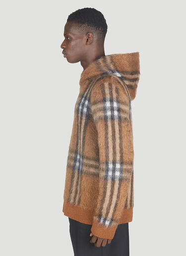 Burberry Malone Fluffy Check Sweater Brown bur0151009