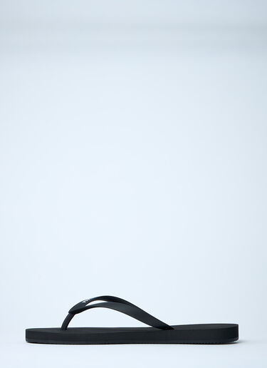 Logo Motif Flip Flops Balenciaga Logo Motif Flip Flops Black bal0261016