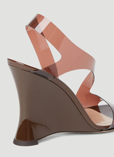 Gianvito Rossi G32231 Glass Wedge Heels Brown gia0251022