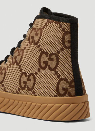 Gucci Tortuga High Top Sneakers Camel guc0250126