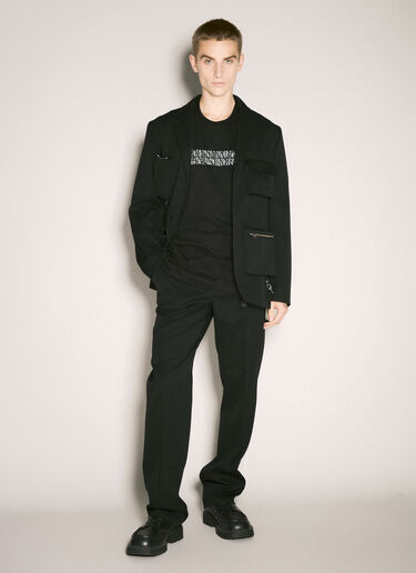 Curb Lace T-Shirt Lanvin Curb Lace T-Shirt Black lnv0158003