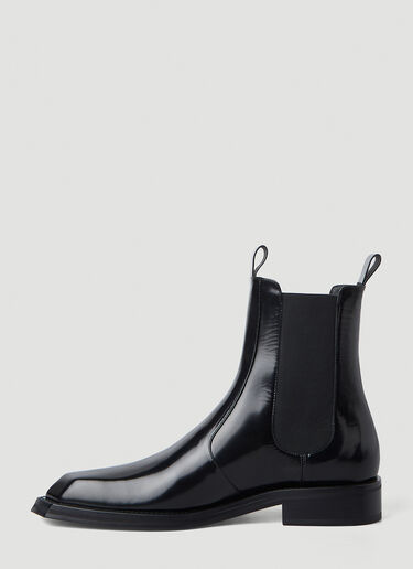 Martine Rose 치즐 토 첼시 부츠 블랙 mtr0146024