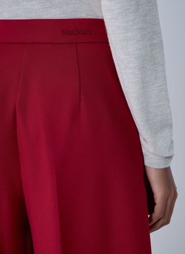 Max Mara Wide-Leg Tailored Pants Red max0263004