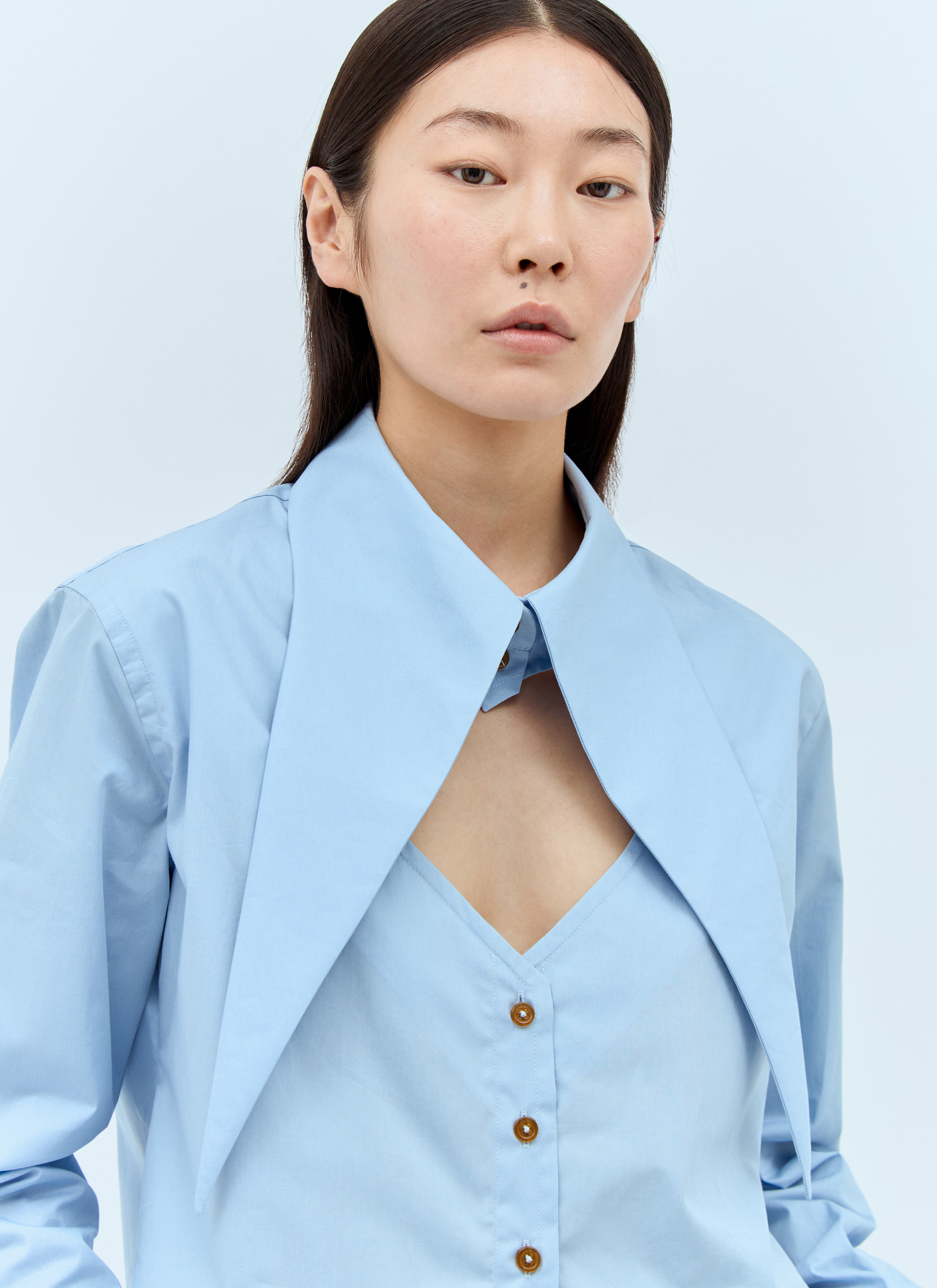 Vivienne Westwood Women's' Cut Off Heart Shirt in Blue | LN-CC®