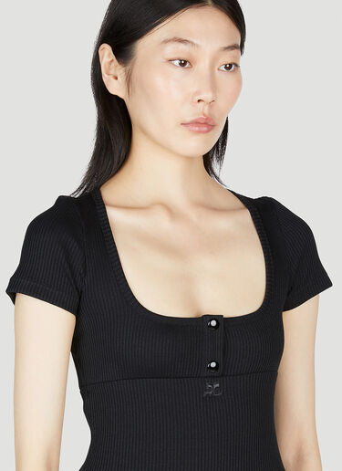 Courrèges Back 90's Top Black cou0252020