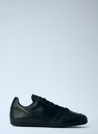 Rick Owens Minimal Leather Sneakers Black ric0263060