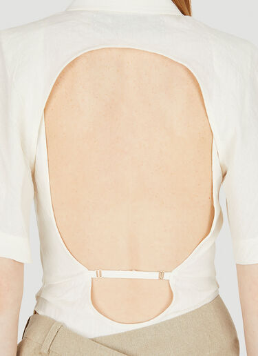 Jacquemus La Body Baunhilha Bodysuit Cream jac0248026