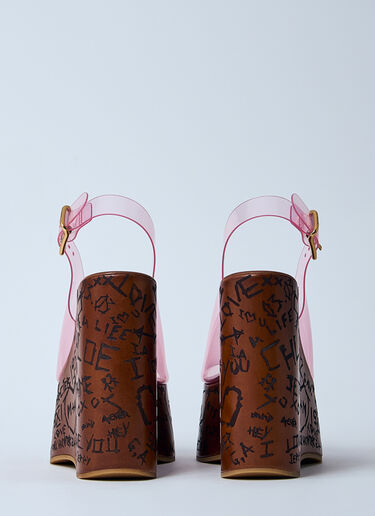 Chloé Maxime Wedge Sandals Pink chl0260017