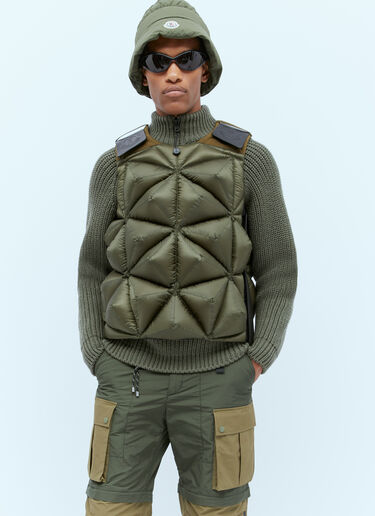 Moncler x Pharrell Williams ホーリーダウンベスト グリーン mpw0154003