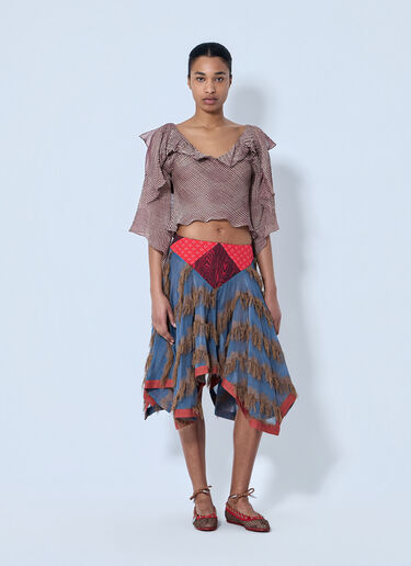 Kiko Kostadinov Klapheck Skirt Blue kko0264006