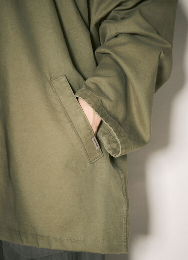 Balenciaga Hooded Zip-Up Jacket Green bal0158001