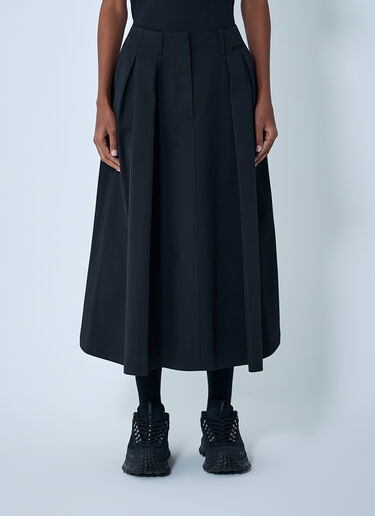 Moncler Cotton Midi Skirt Black mon0262037