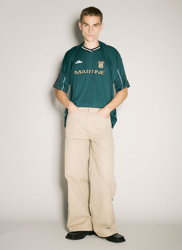 Celebration Football T-Shirt Martine Rose Celebration Football T-Shirt Green mtr0358002