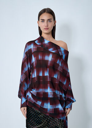 Dries Van Noten Asymmetric Shirt Burgundy dvn0262020
