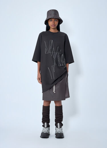 Moncler x Rick Owens Drawstring Midi Kilt Shorts Grey mcs0363013