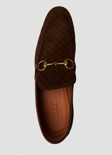 Gucci Jordaan Horsebit Loafers Brown guc0151072