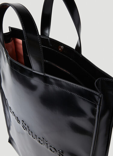 Acne Studios Embossed Logo Shopper Tote Bag Black acn0152068