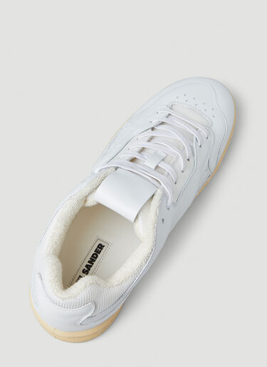 Jil Sander 디보싱 로고 스니커즈 화이트 jil0149027