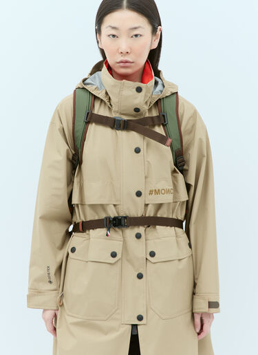 Logo Patch Backpack Moncler Grenoble Logo Patch Backpack Beige mog0255011