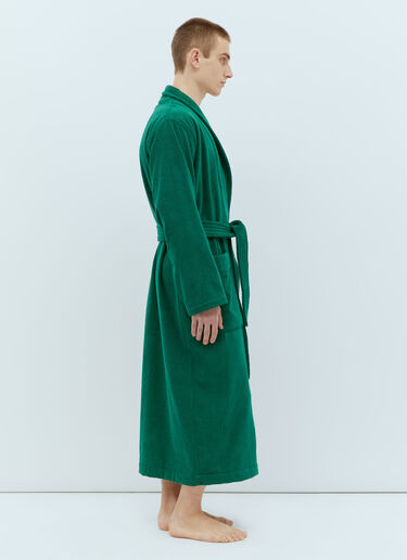 Tekla Terrycloth Classic Bathrobe Green tek0355013